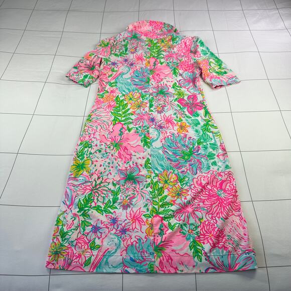 Lilly Pulitzer Dress Women XXS Pink Multi Quincey Shell of a Party Preppy Resort - Picture 3 of 10